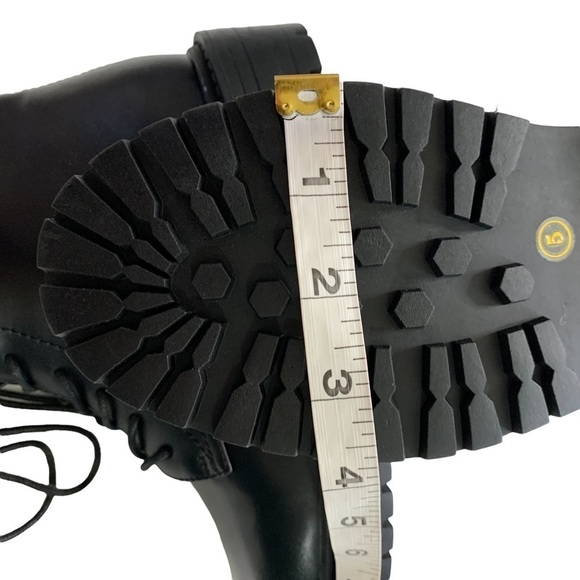 RAID ASOS New In Box Wide Fit Micah lace up flat ankle boots in black Size 5 - Picture 9 of 16